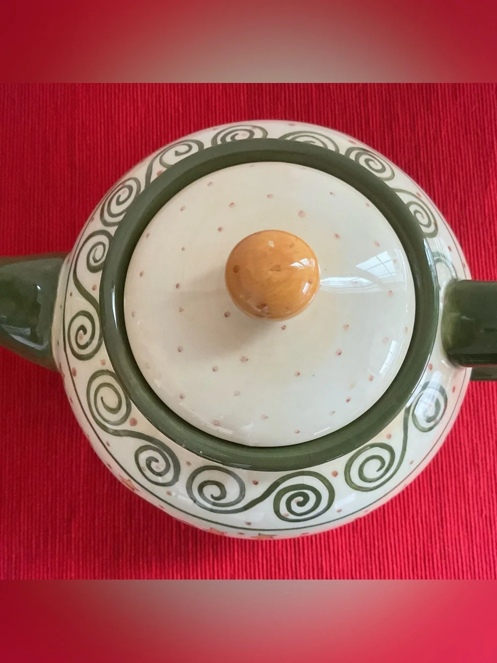 Vintage Lang Karen Hillary Crouch “Just Believe” Snowman Earthenware Teapot